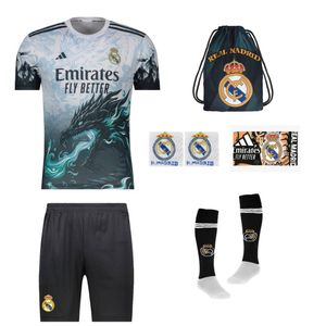 ست 7 تکه لباس ورزشی پسرانه مدل دراگون رئال مادرید طرح امباپه f2026 رنگ آبی روشن