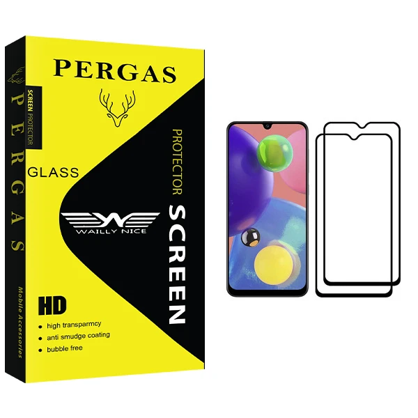 محافظ صفحه نمایش وایلی نایس مدل Pergas Glass مناسب برای گوشی موبایل سامسونگ Galaxy A70s بسته دو عددی