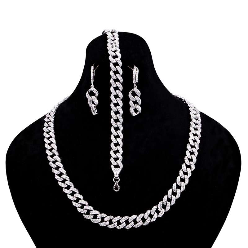 نیم ست نقره زنانه مدل GA-975 نیم ست نقره زنانه مدل GA-975