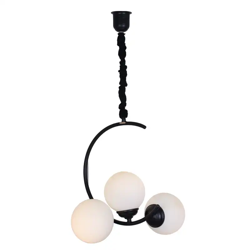 لوستر سه شعله چوبین مدل سایه کد AS 103/3