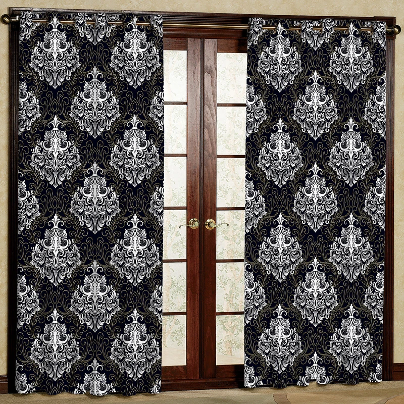 پرده مدل هازان پانچی کد m 4198K سایز 280x140 سانتی متر