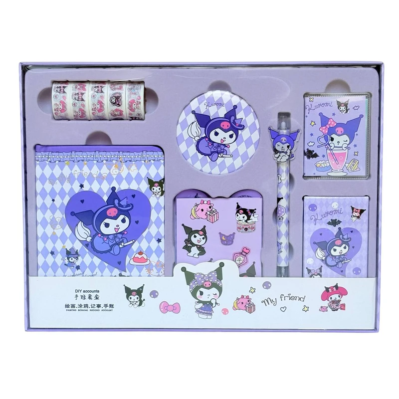 بسته لوازم تحریر مدل نوشت افزار کرومی مجموعه 14 عددی