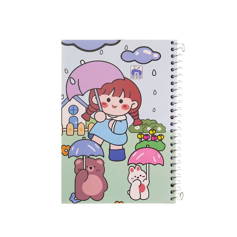 دفترچه یادداشت 80 برگ نهال مدل صفحات طرحدار طرح کارتونی کد 776