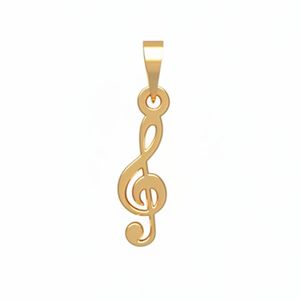 آویز گردنبند طلا 18 عیار زنانه مدوپد مدل نت موسیقی کد PA1-10873