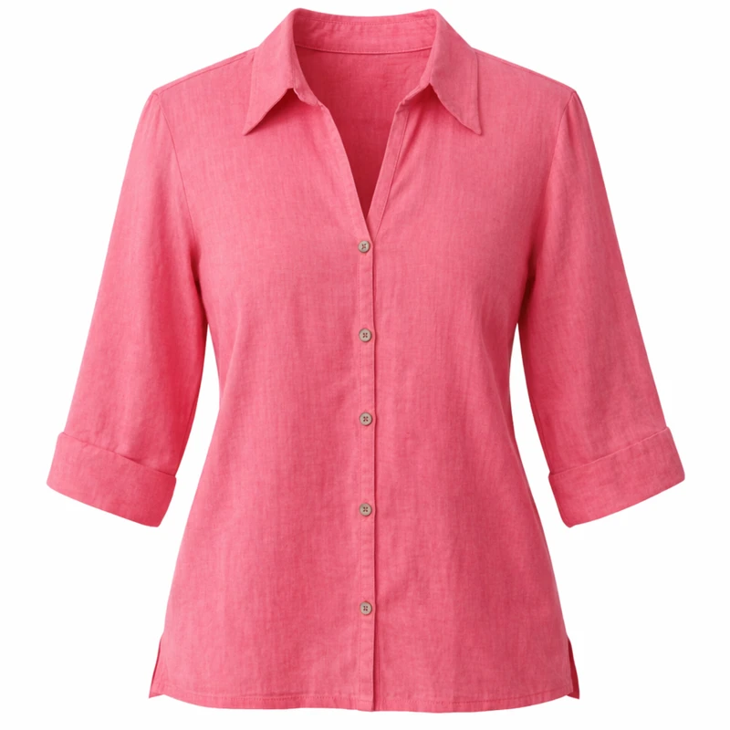 شومیز آستین بلند یقه برگردان زنانه مدل 38128