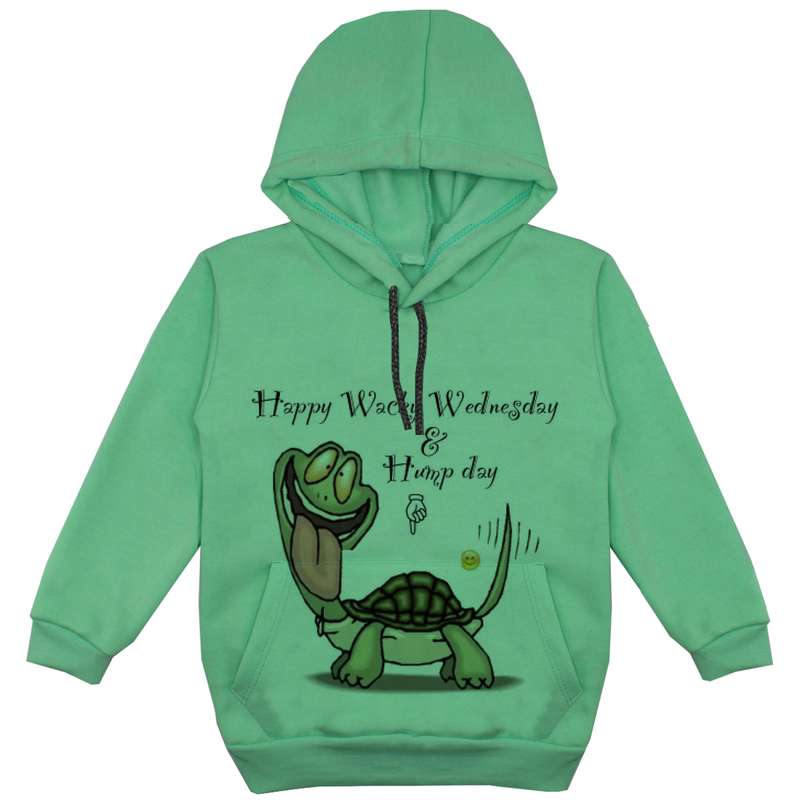 هودی پسرانه مدل لاک پشت F192 رنگ سبز