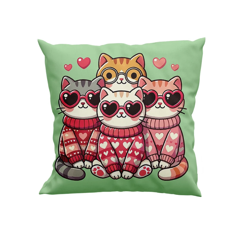 کوسن پاد آفرین مدل گربه ها کد DKK1032