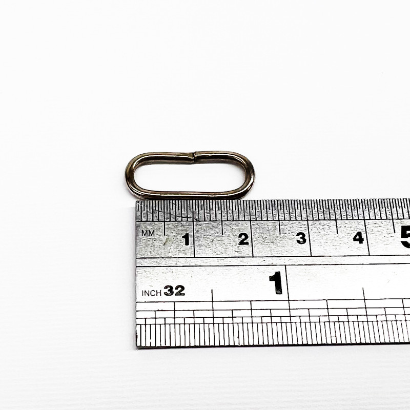 یراق حلقه مدل بیضی 2CM بسته 100 عددی