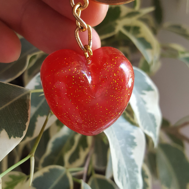 جاکلیدی دخترانه مدل قلب محدب