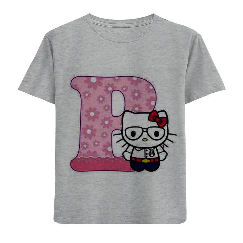 تی شرت آستین کوتاه بچگانه مدل کیتیF637 B