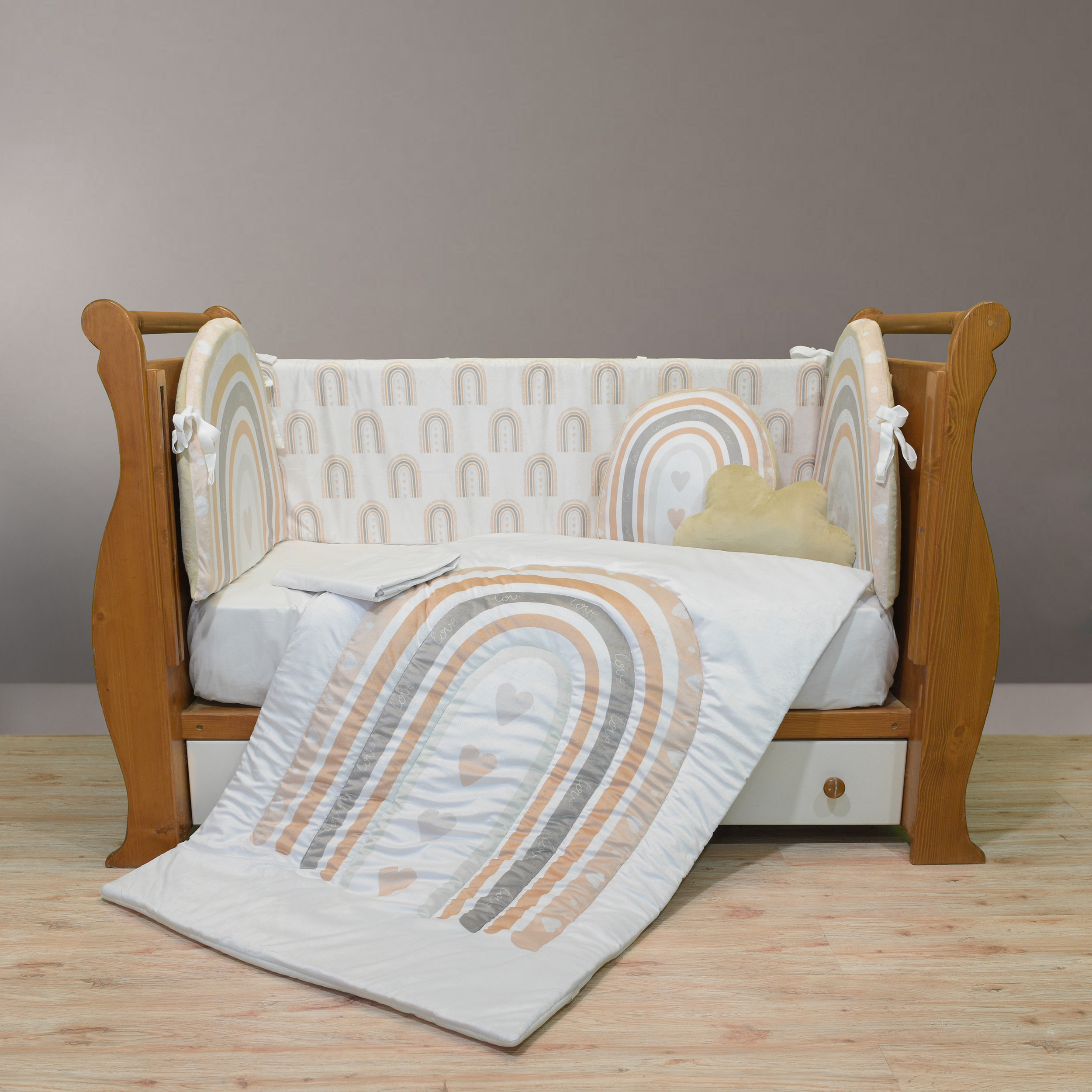 سرویس خواب 7 تکه کودک مامزکیوتی مدل رنگین کمان