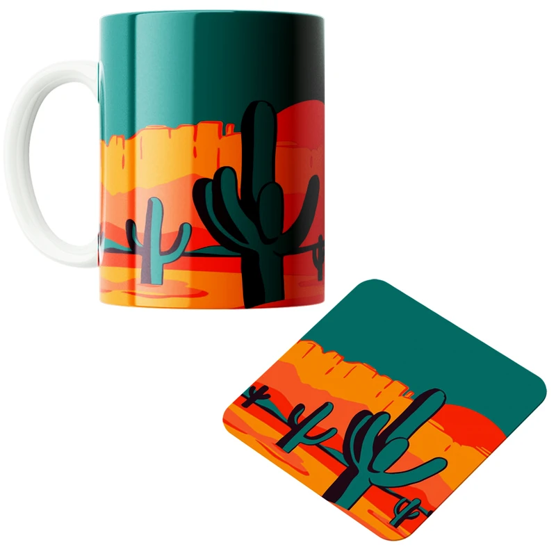 ماگ مدل 2029 کد 64 به همراه زیر لیوانی 