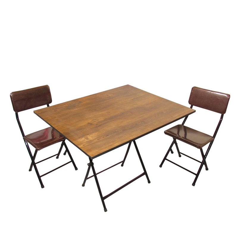 میز و صندلی ناهارخوری دو نفره میزیمو مدل تاشو کد 1821 