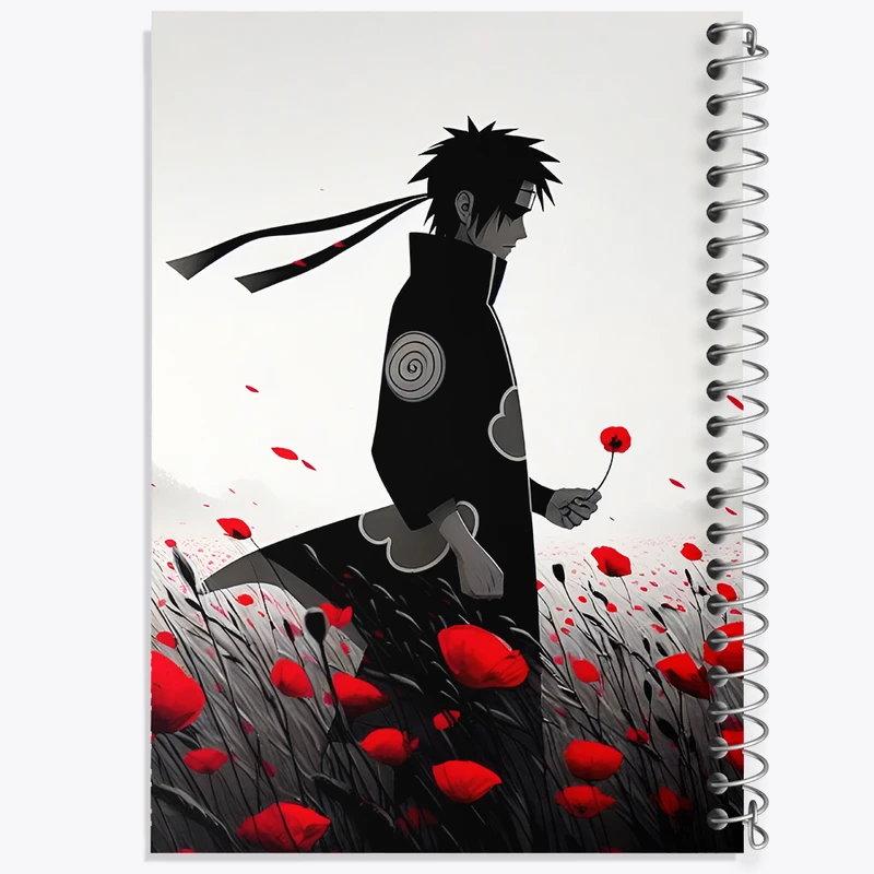 دفتر شطرنجی 50 برگ خندالو طرح انیمه ناروتو (Naruto) کد F5122