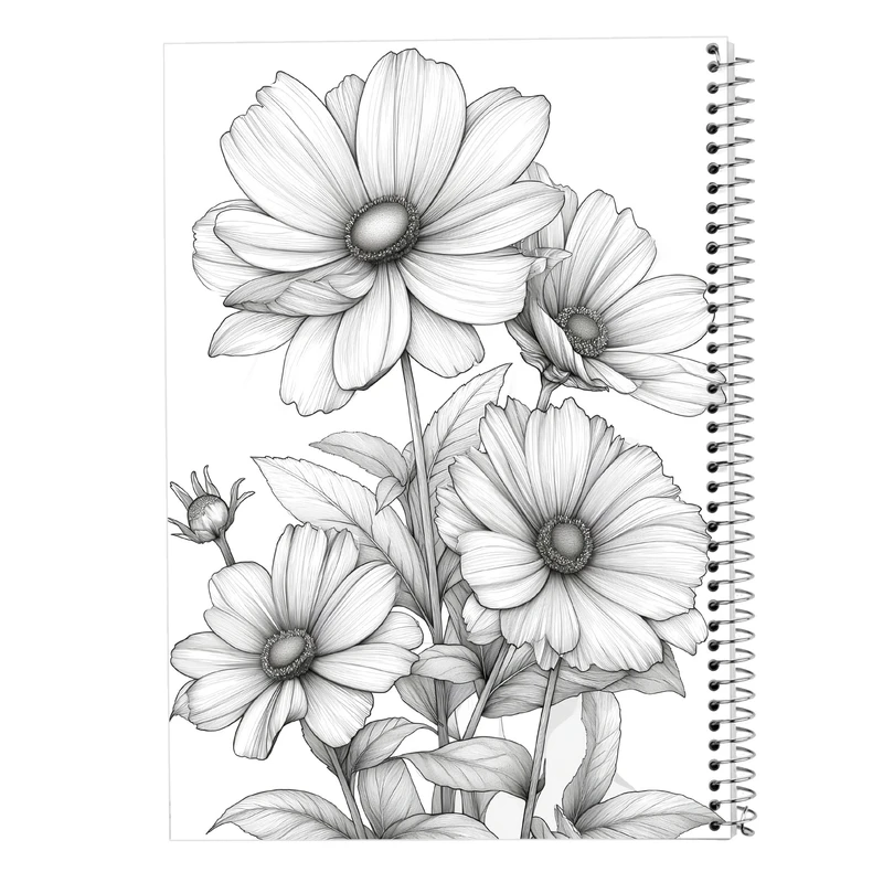 دفتر لیست خرید 50 برگ مدوپد مدل گل کد DF13919