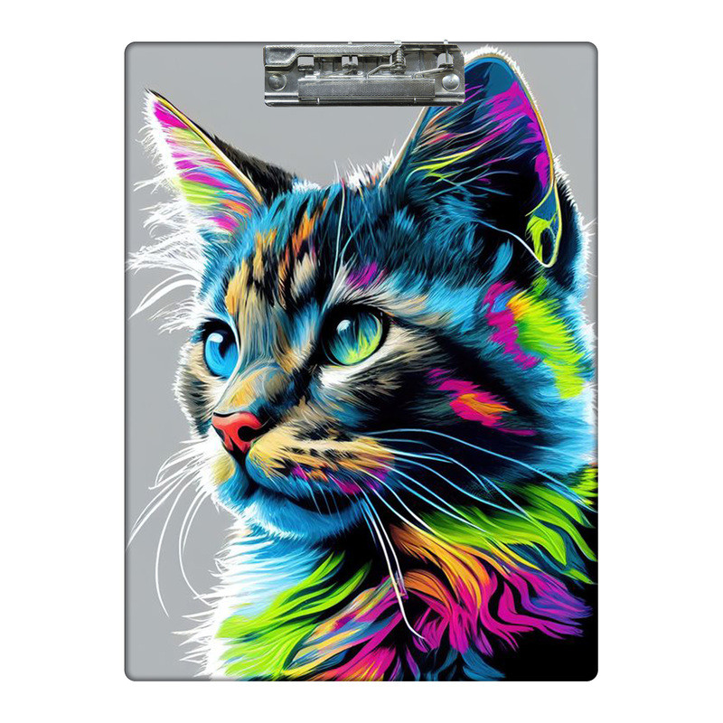 تخته شاسی طرح گربه رنگی رنگی کد  9366486 سایز A4