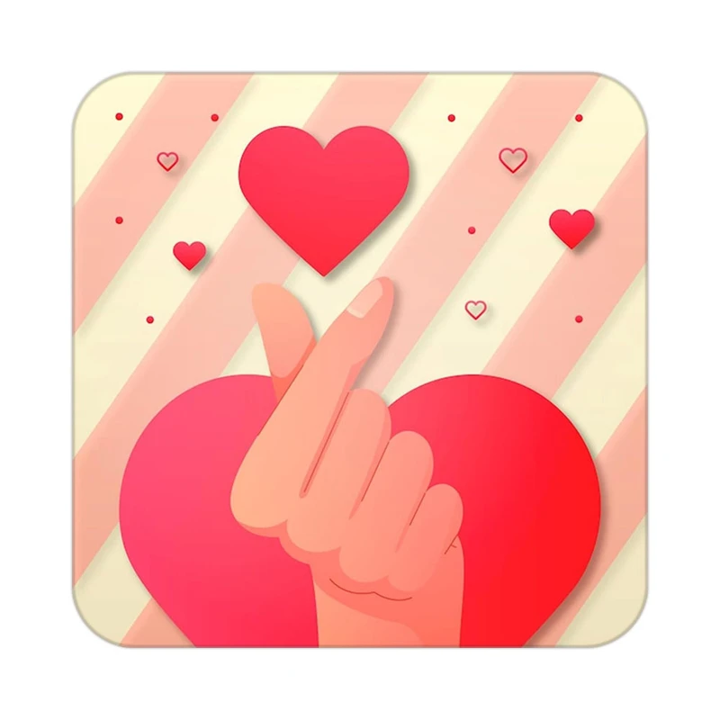 زیر لیوانی کاکتی طرح عاشقانه مدل mp37579