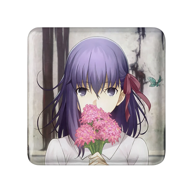 مگنت خندالو طرح ساکورا انیمه فیت استی نایت Fate Stay Night  مدل مربعی کد 22772