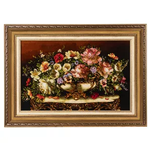 تابلو فرش دستباف سی پرشیا مدل گل در گلدان کد 902996