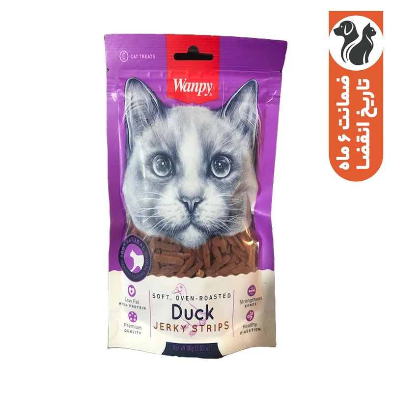 غذای تشویقی گربه ونپی مدل duck وزن 80 گرم