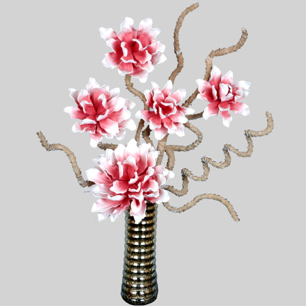 گلدان به همراه گل مصنوعی مدل A012233