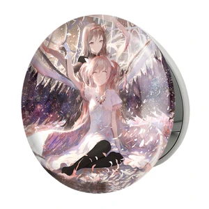 آینه جیبی خندالو طرح مدوکاو همرا انیمه مادوکا مجیکا Madoka Magica مدل تاشو کد 18353