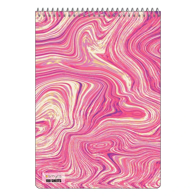 دفتر شطرنجی 100 برگ کارنیکا طرح مرمر Marble کد 54242