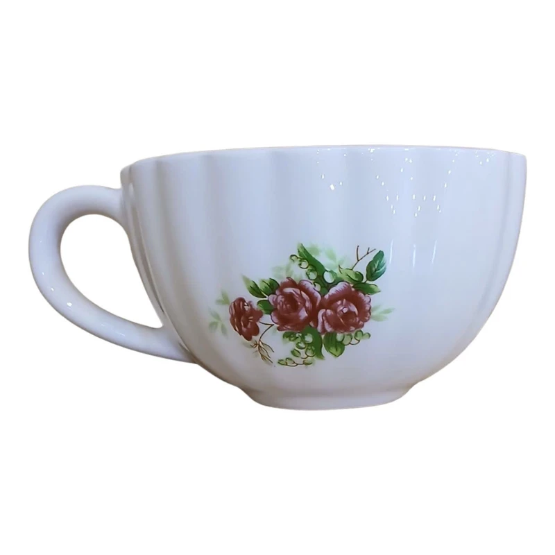 ماگ سرامیکی مدل صدفی طرح گل