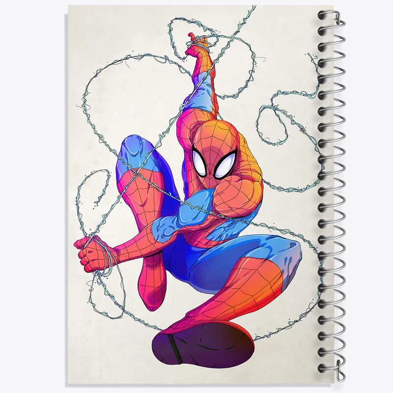 دفتر مشق 50 برگ خندالو طرح مرد عنکبوتی کد F230