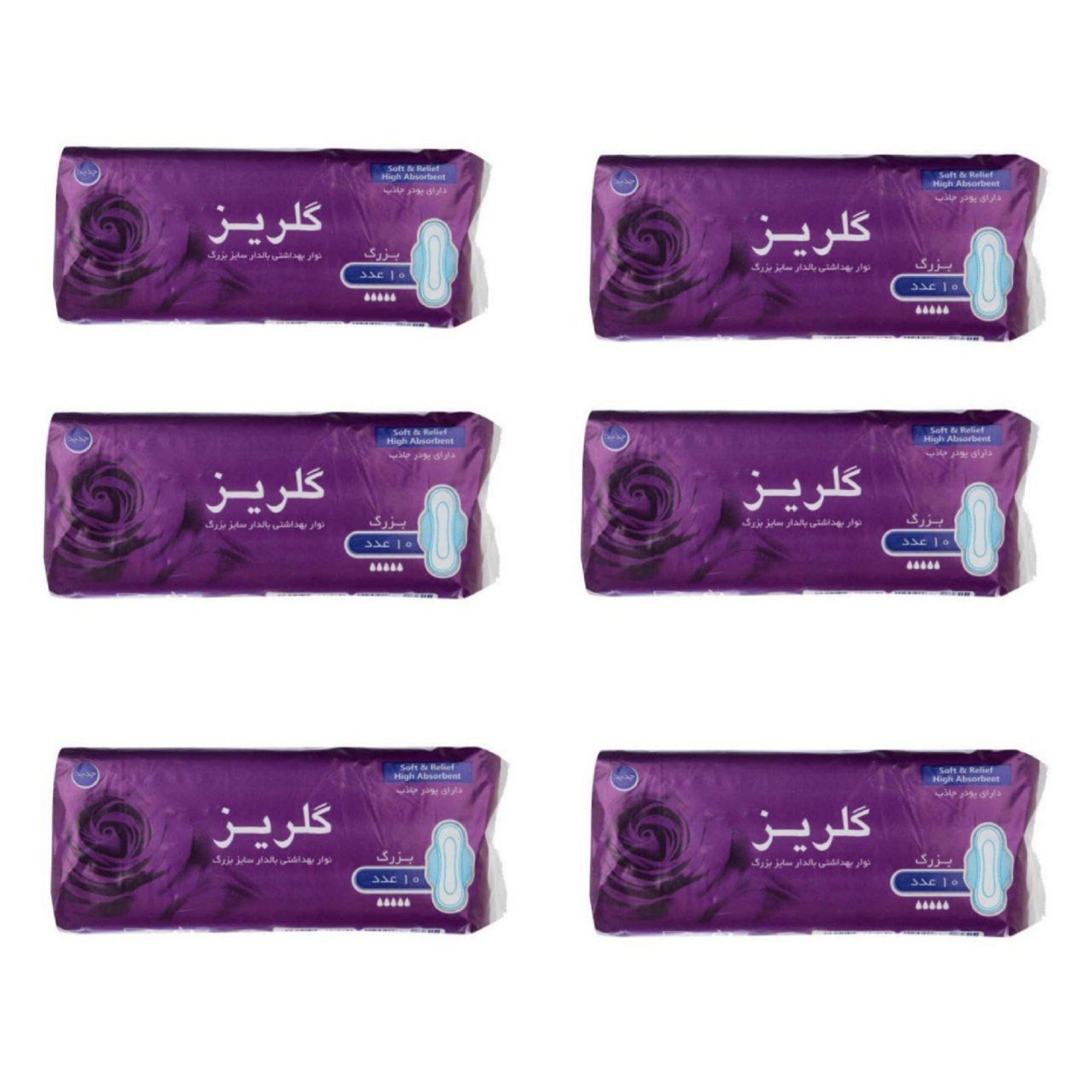  نوار بهداشتی گلریز کد 006 مجموعه 6 عددی