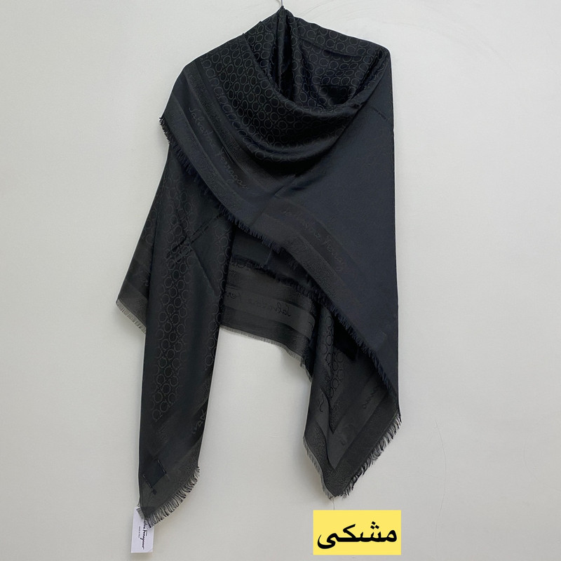 روسری زنانه مدل نخی ژاکارد لمه دار