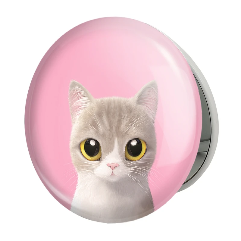 آینه جیبی خندالو طرح گربه مدل تاشو کد 28321 