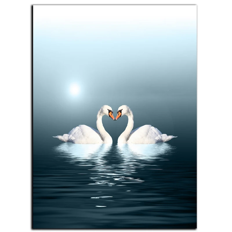 تابلو شاسی بکلیت طرح عاشقانه قو مدل SH-S561