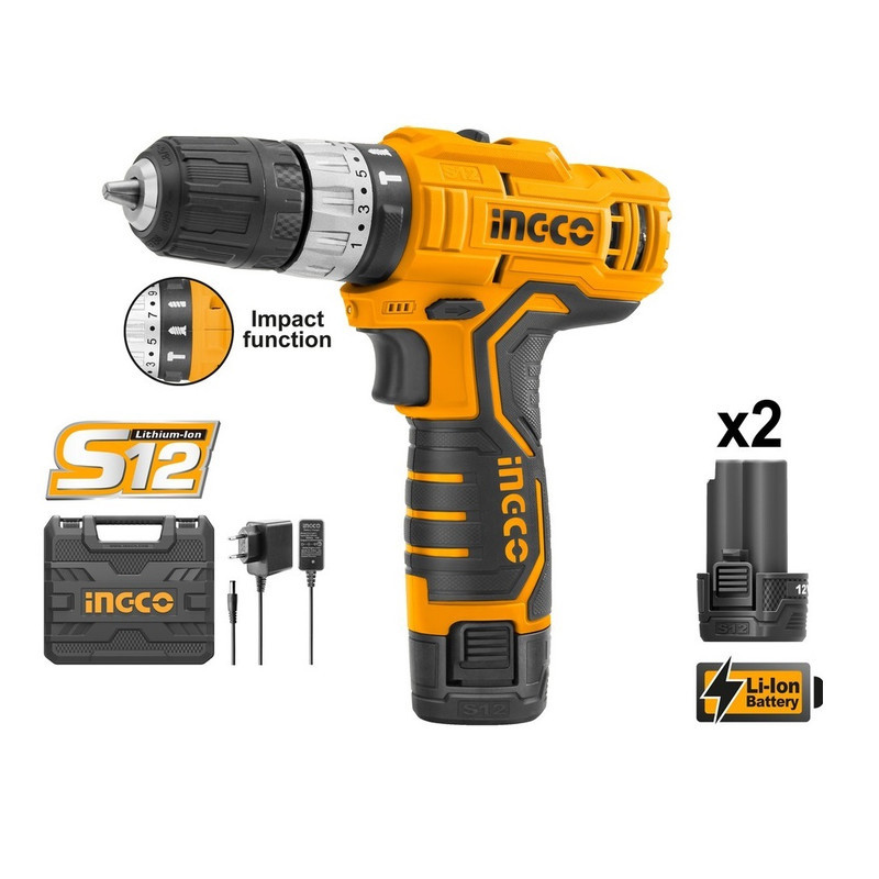 دریل پیچ گوشتی شارژی اینکو مدل CI-DLI1-2201 دریل پیچ گوشتی شارژی اینکو مدل CI-DLI1-2201