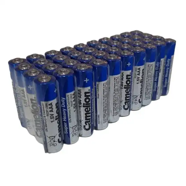 باتری نیم قلمی کملیون مدل R03-UM4 بسته 40 عددی