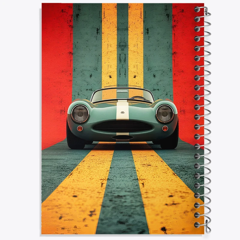 دفتر مشق 100 برگ خندالو طرح ماشین اسپرت کد N5693