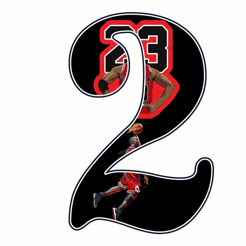 استند رومیزی مدل عدد 2 طرح جردن کد 1855