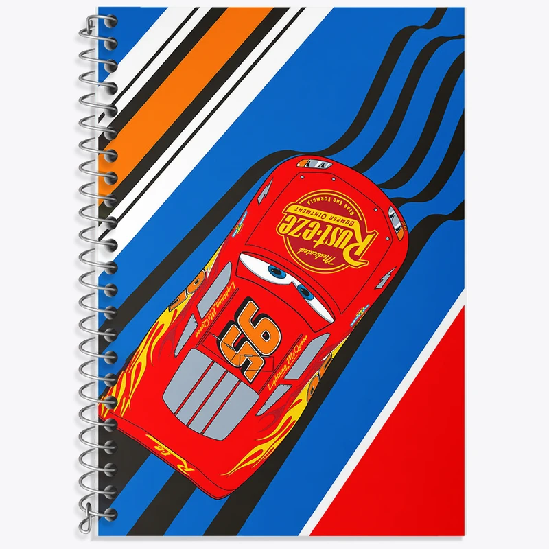 دفتر لغت 50 برگ خندالو طرح مک‌کوئین (Lightning McQueen) کد F6848