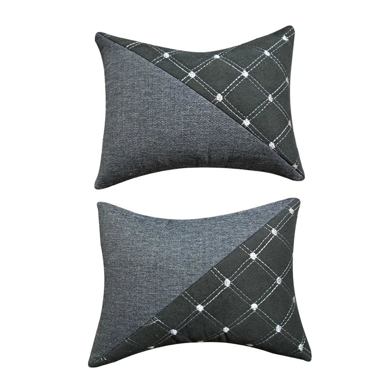 پشت گردنی صندلی خودرو مدل هیو  کد BV_500 پارچه گلدوزی بسته 2 عددی