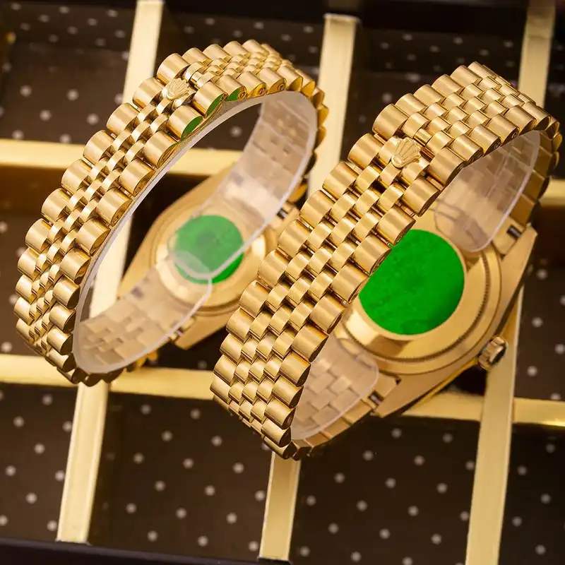 ست ساعت مچی عقربه ای  زنانه و مردانه  مدل دیت جاست کد 3