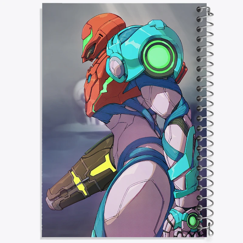 دفتر نقاشی 50 برگ خندالو طرح بازی متروید (Metroid) کد 35674