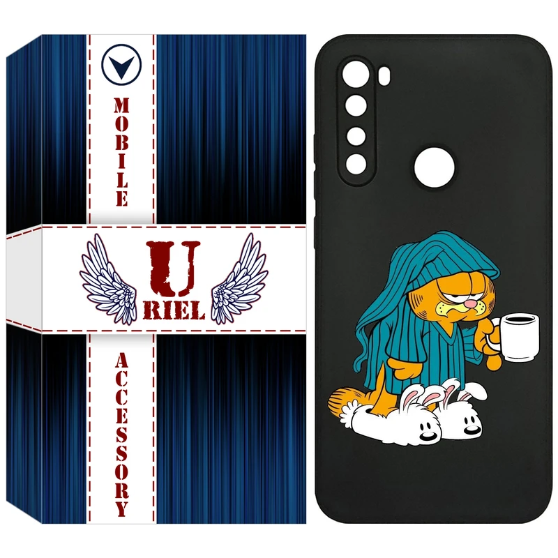 کاور یوریل مدل KSH کد 72 طرح گارفیلد مناسب برای گوشی موبایل شیائومی Redmi Note 8