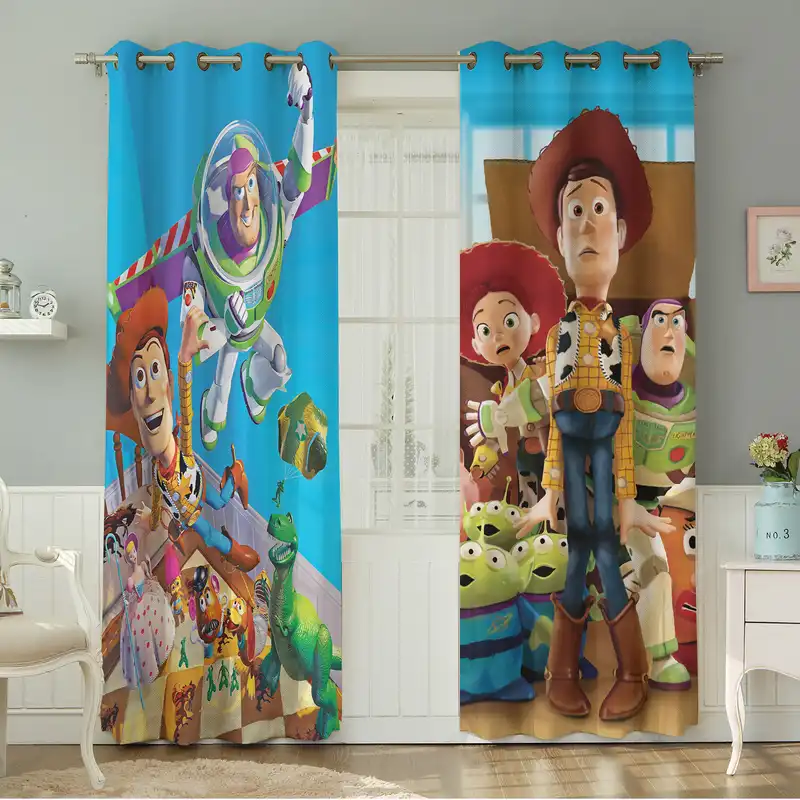 پرده نیروانا طرح کودک مدل مخمل کد 8210 سایز 140×280 سانتی متر