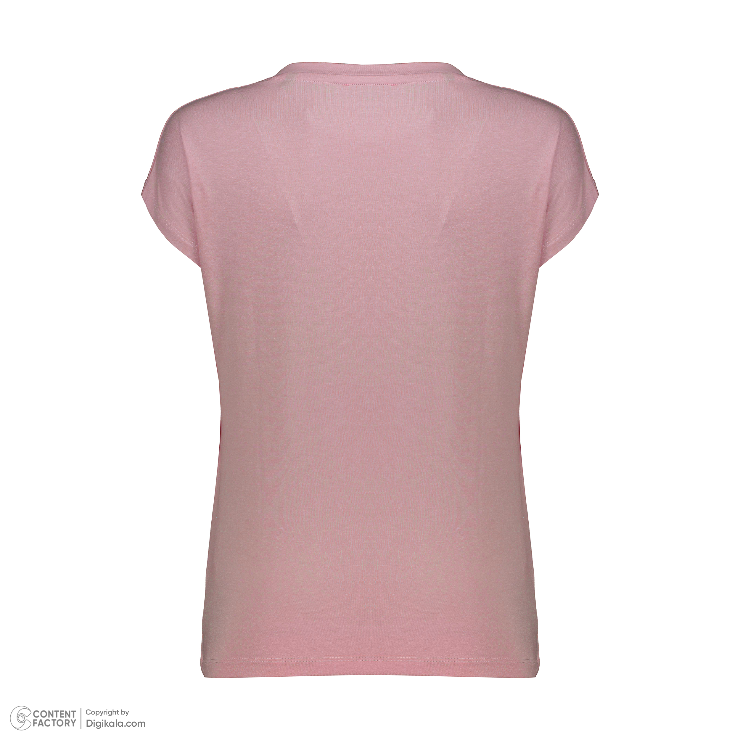 تی شرت آستین کوتاه زنانه نیزل مدل 0124-055 رنگ کالباسی -  - 5