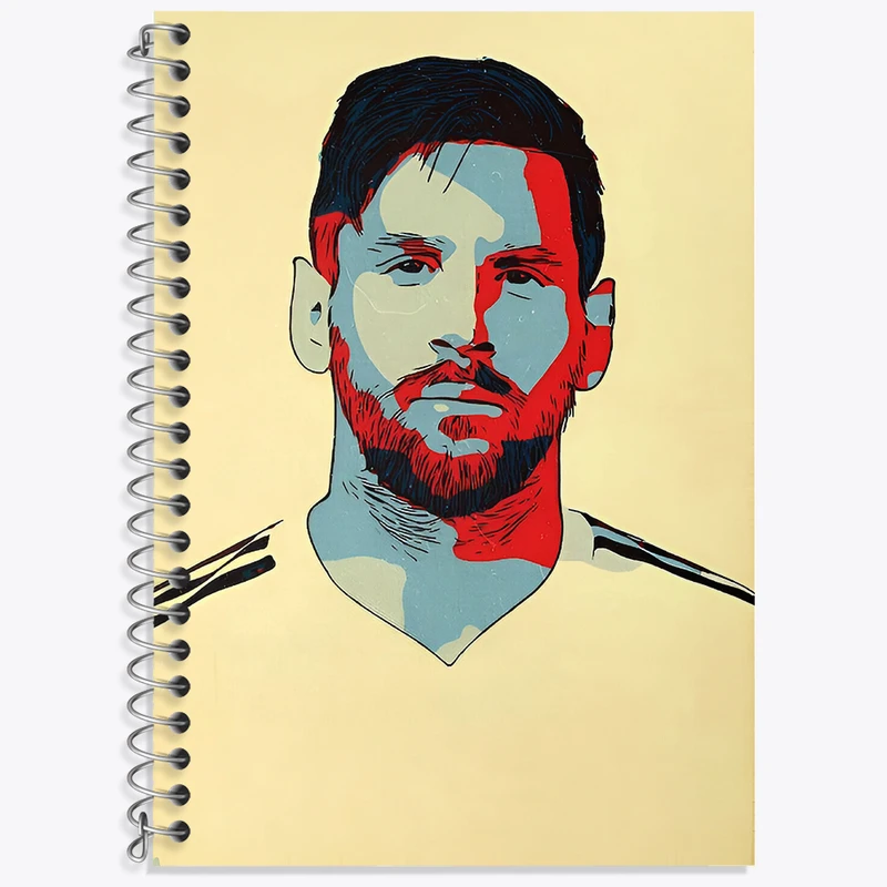 دفتر لغت 50 برگ خندالو طرح لیونل مسی کد N2832