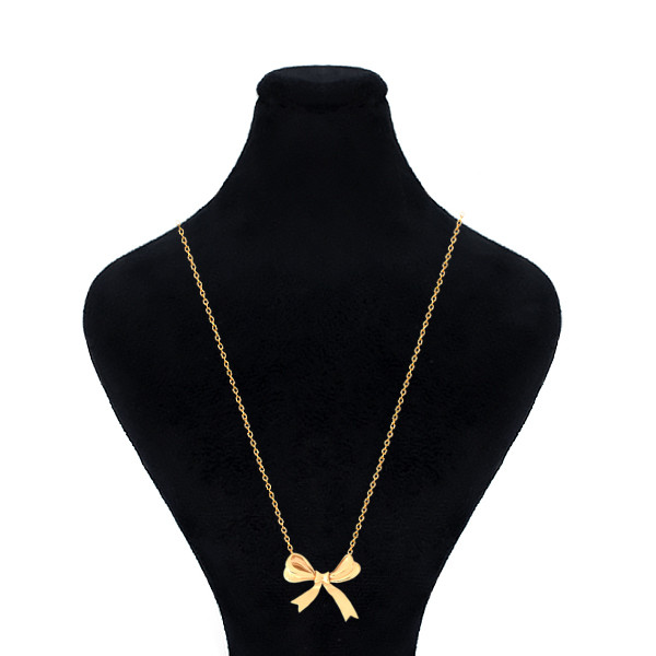 گردنبند طلا 18 عیار زنانه ماوی گالری مدل روبان ساده