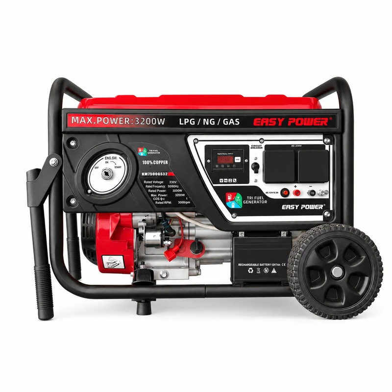 موتور برق بنزینی 7 اسب بخار ایزی پاور مدل KM7500GS-E2