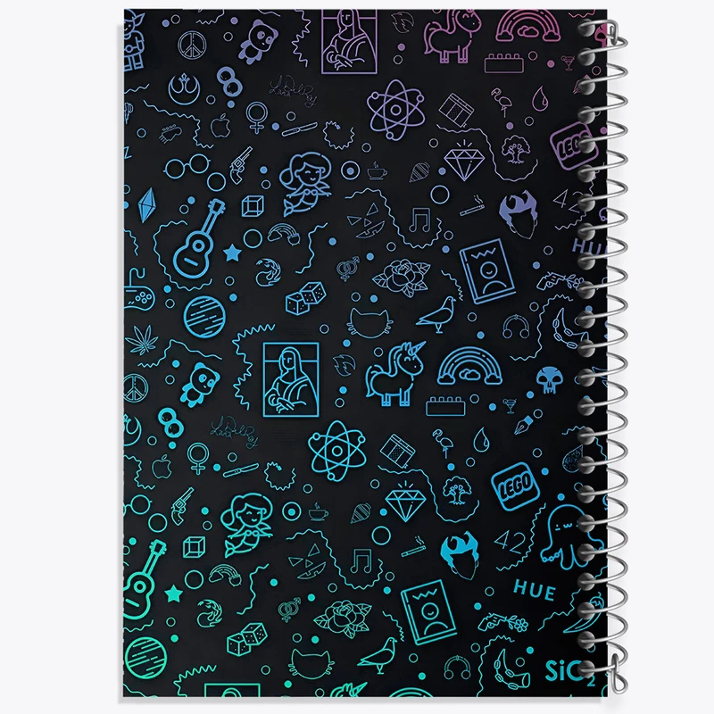 دفتر ژورنال نویسی 50 برگ خندالو مدل نقطه ای طرح پترن فانتزی کد N5453