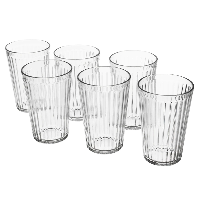 لیوان نوشیدنی کریستال ایکیا مدل VARDAGEN بسته 6 عددی