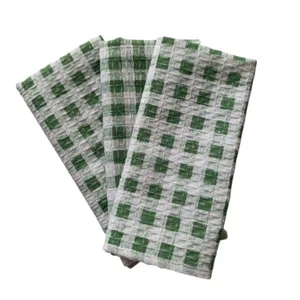 دستمال آشپزخانه مدل نخ پنبه  مجموعه 3 عددی
